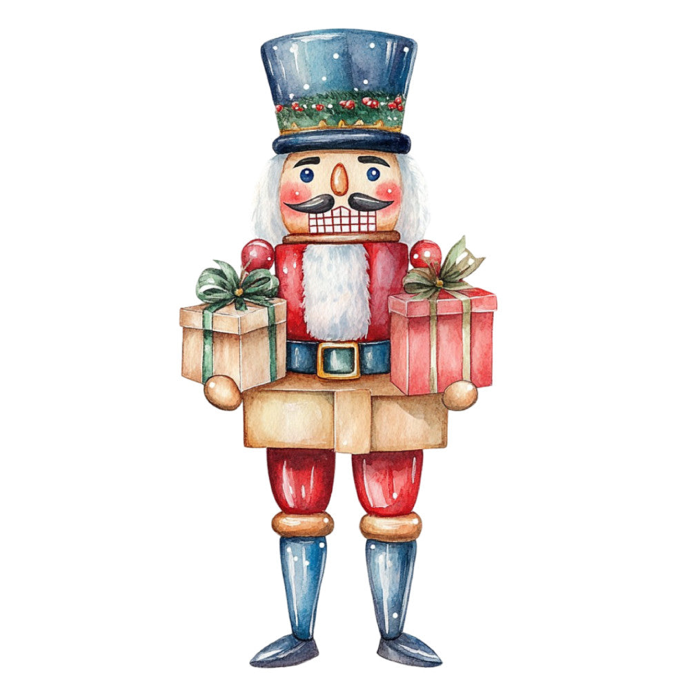 Classic Christmas Nutcrackers Fabric Panel 30