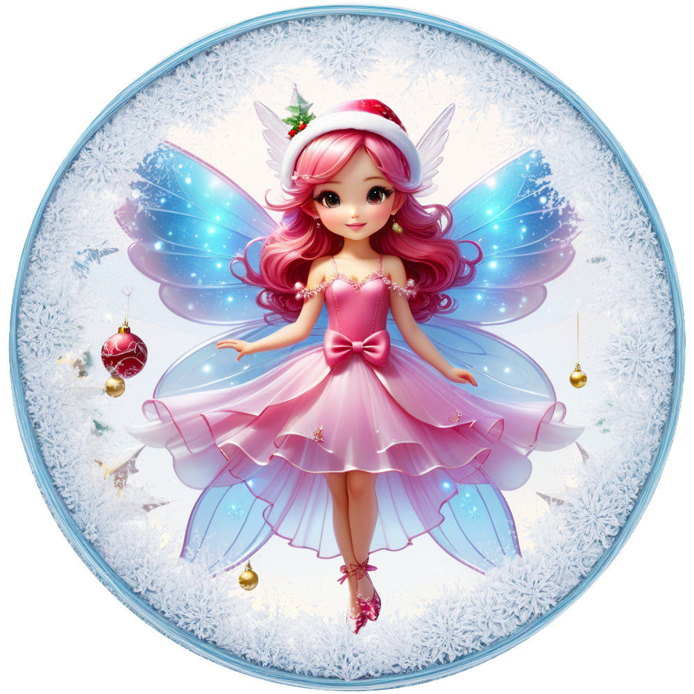 Winter Fairy Ornament Fabric Panel 10