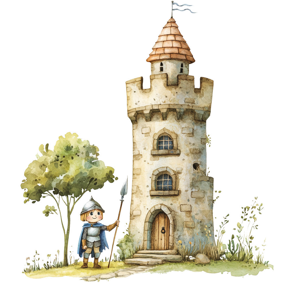 Cute Knight Fabric Panel 4