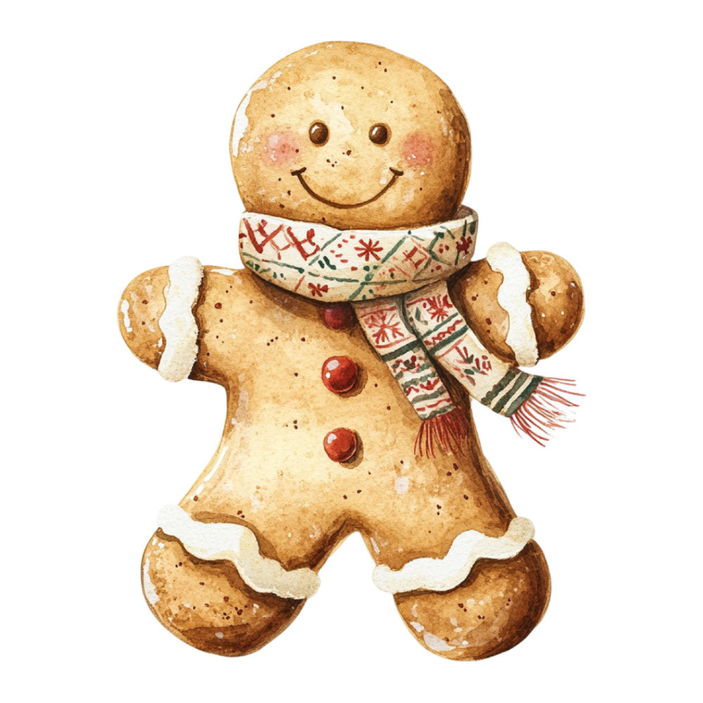 Christmas Gingerbread Man Fabric Panel 22