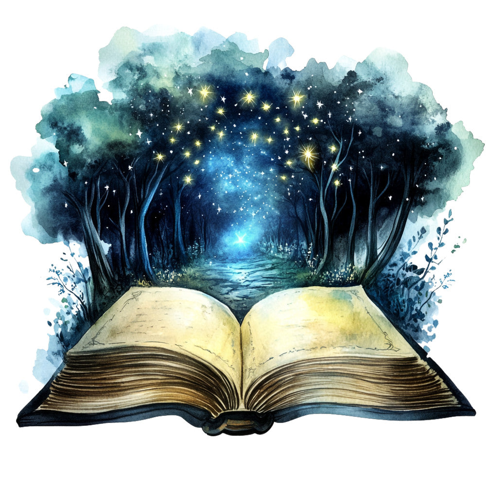 Halloween Books Fabric Panel 8