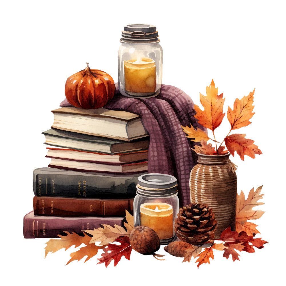 Cozy Autumn Fabric Panel 18