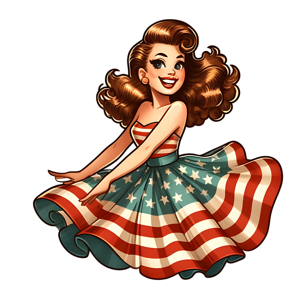 Vintage American Girl Fabric Panel 3