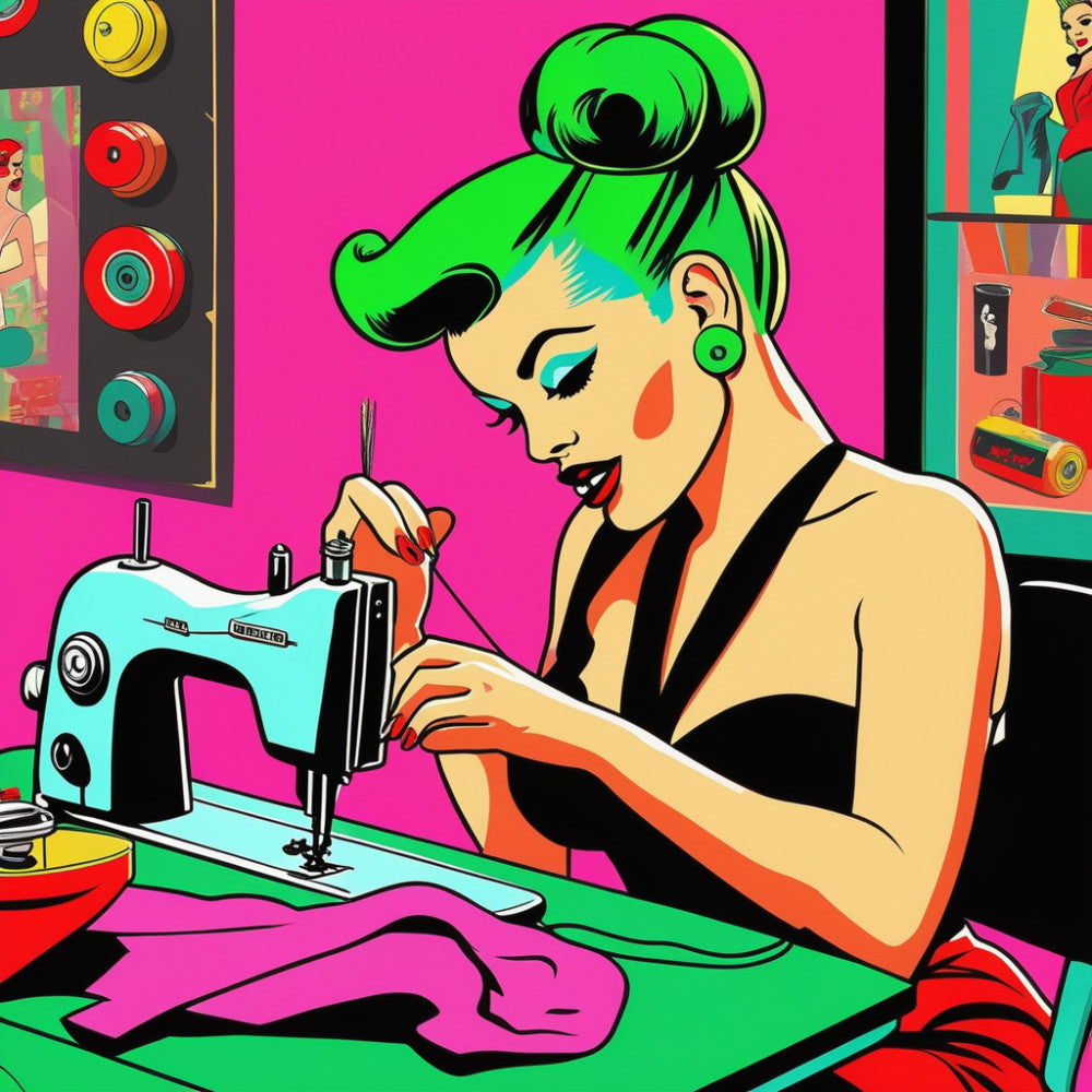 Pop Art Sewing Fabric Panel 33