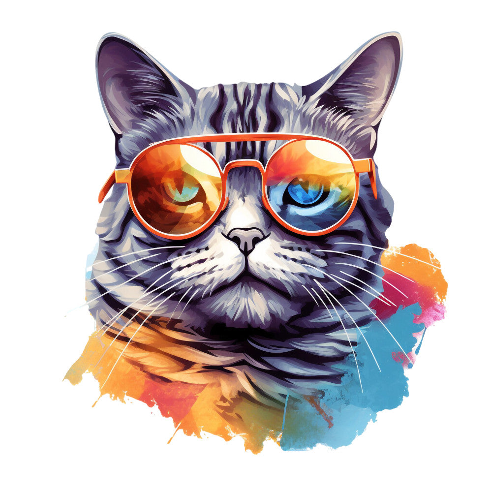 Cats with Sunglasses Fabric Panel 39