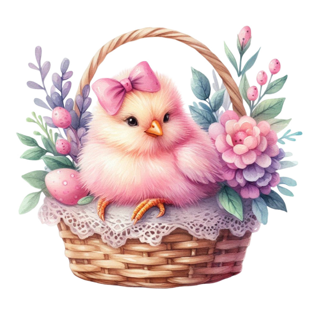 Pastel Chicks Fabric Panel 13