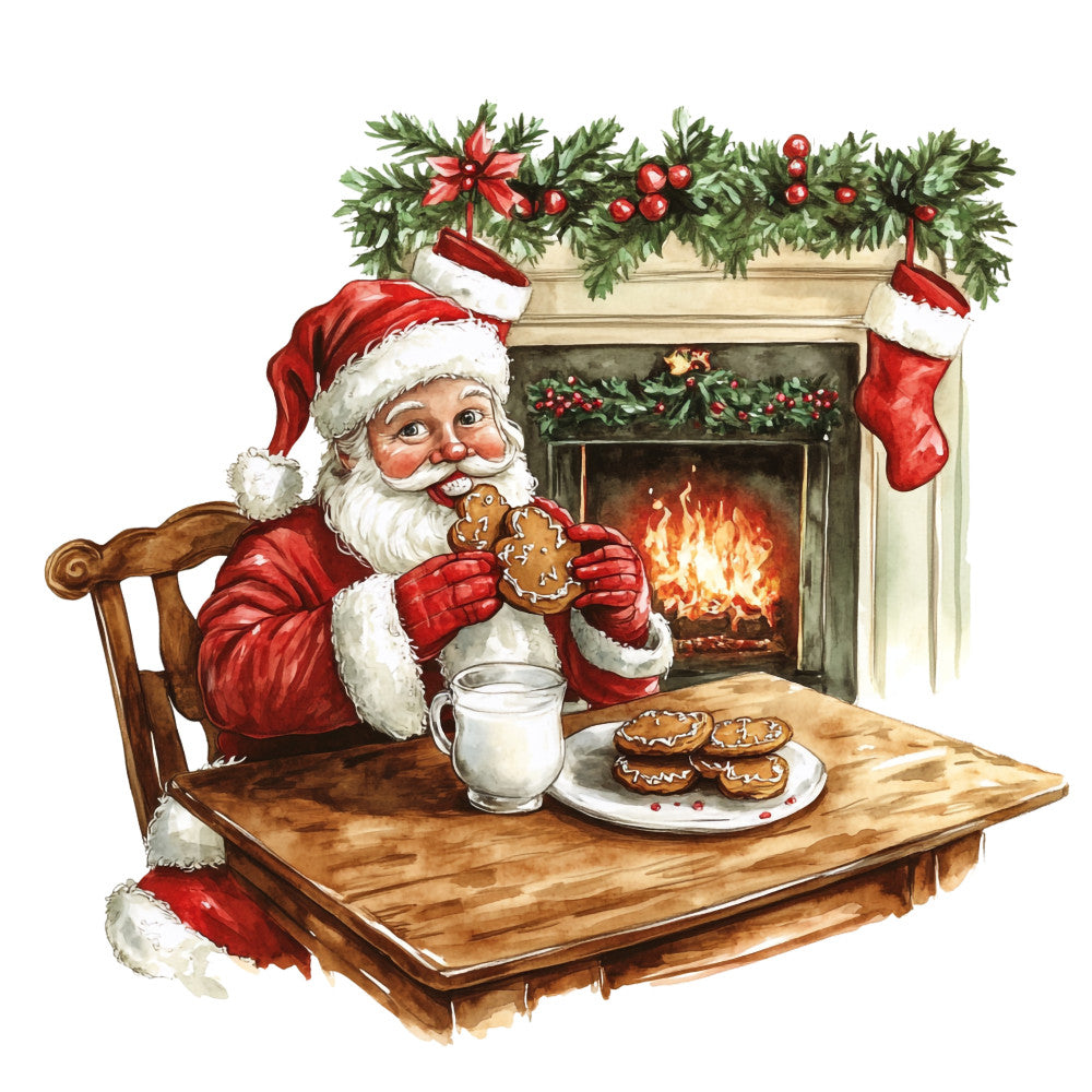 Rustic Christmas Fabric Panel 25