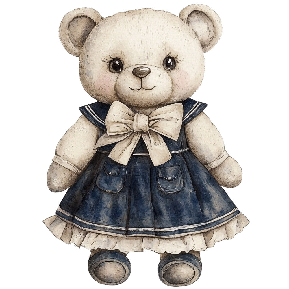 Classic Teddy Bear Fabric Panel 25