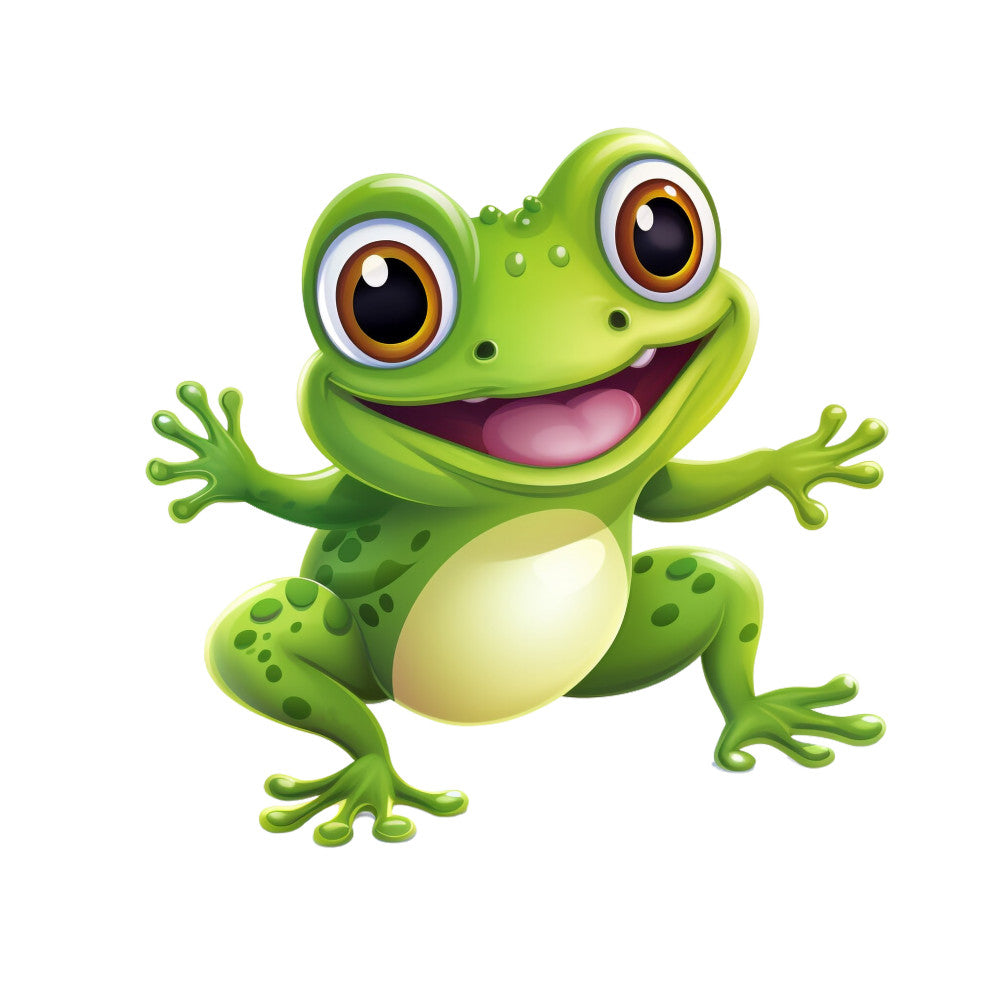 Cartoon Frogs Fabric Panel 18