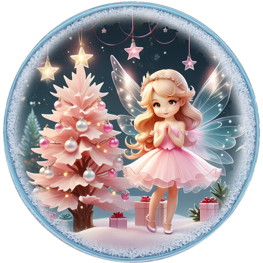 Winter Fairy Ornament Fabric Panel 30