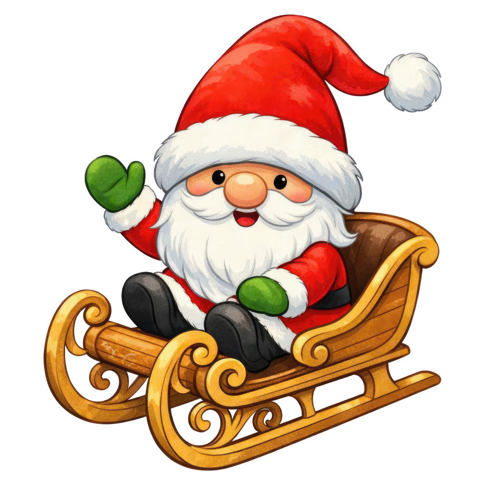 santa, christmas, holiday, red, white, green, jolly, festive, seasonal, whimsical, playful, traditional, vintage, nostalgic, characters, santa claus, winter, december, heart-shaped holly, gold accents, sleigh, cute, cheerful, decorative, panel design, children's, timeless, classic christmas
