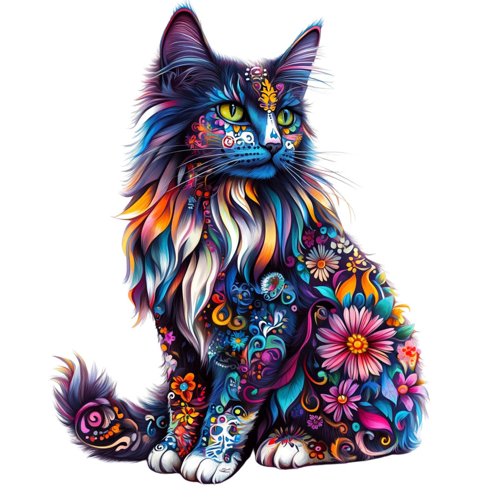 Cats de Los Muertos Fabric Panel 30