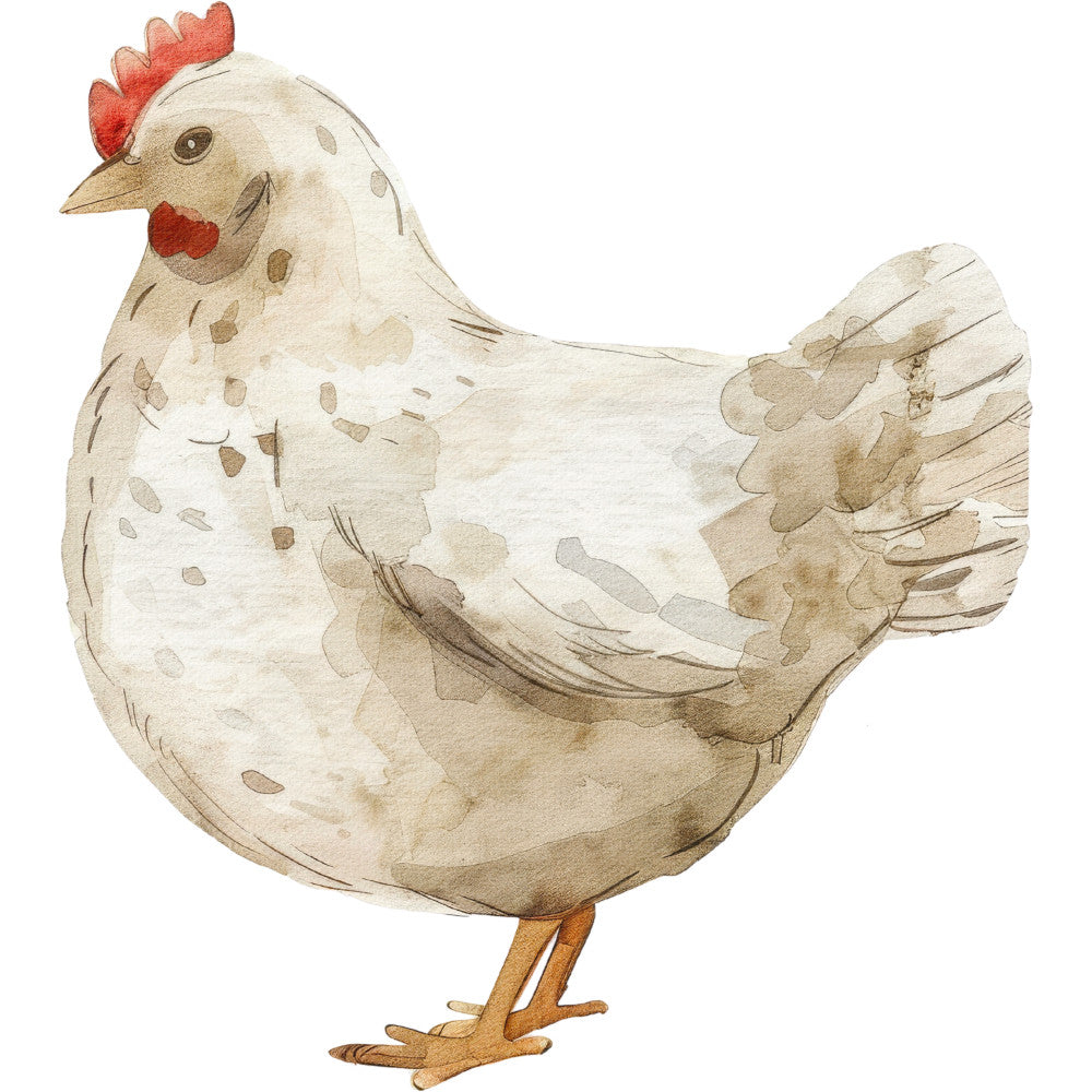 Watercolor Farm Fabric Panel 89