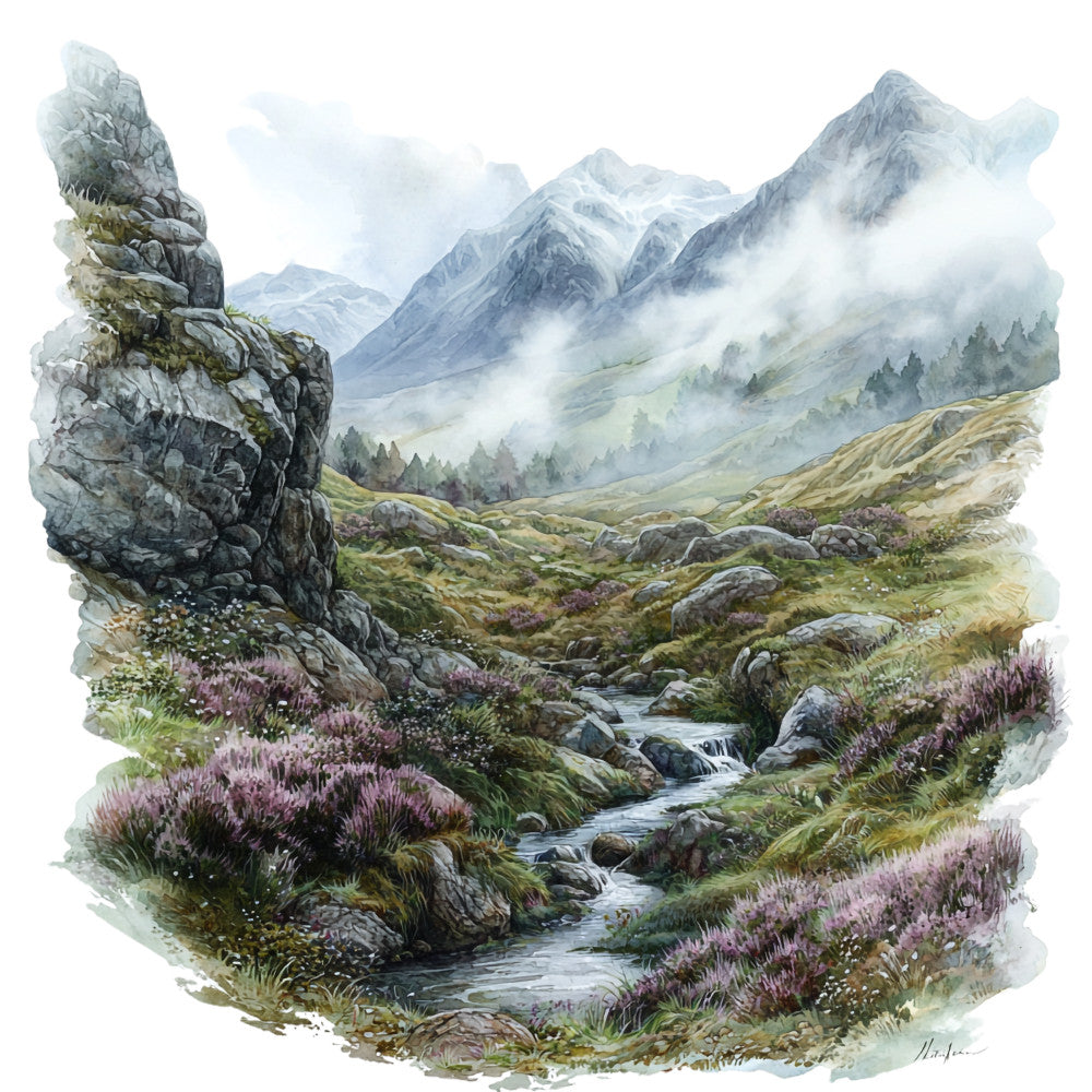 Landscapes of Scotland Fabric Panel 7