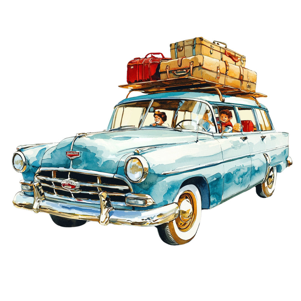 Route 66 Scene Fabric Panel 17