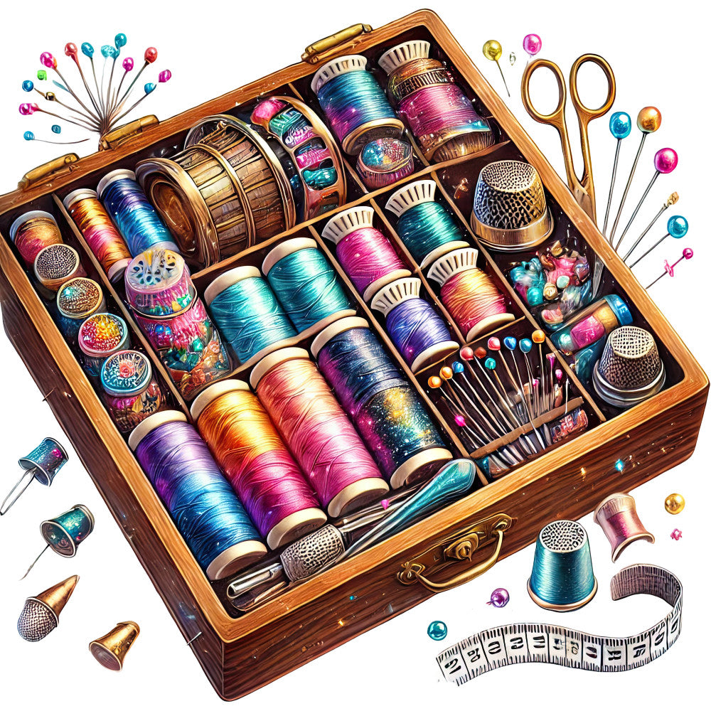 Sewing Scenes Fabric Panel 27