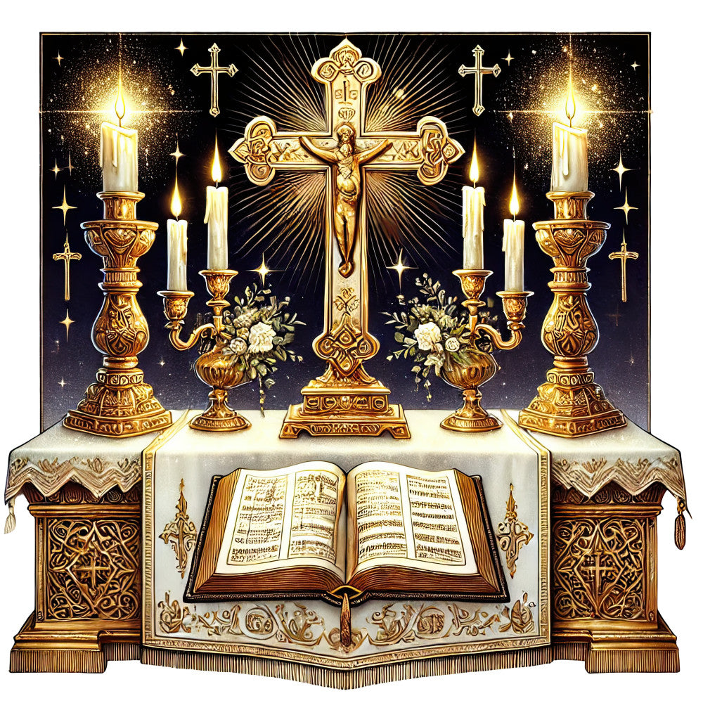 Catholic Symbols Fabric Panel 10