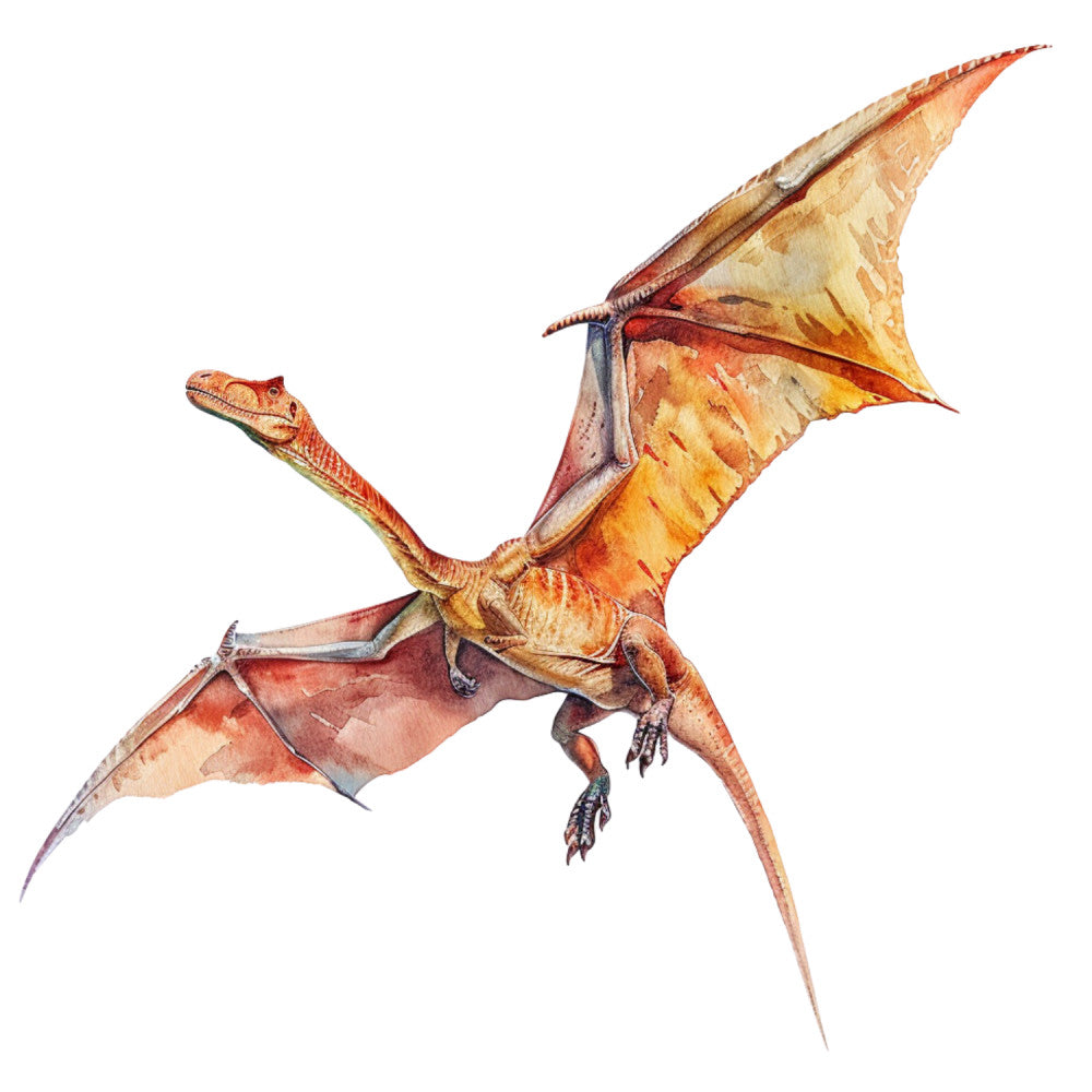 Watercolor Dinosaurs Fabric Panel 35