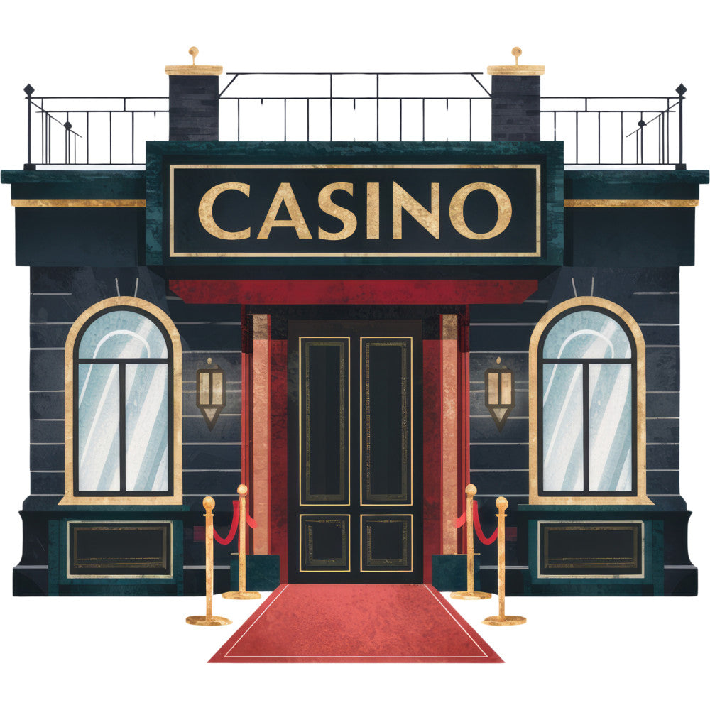 Watercolor Casino Fabric Panel 57