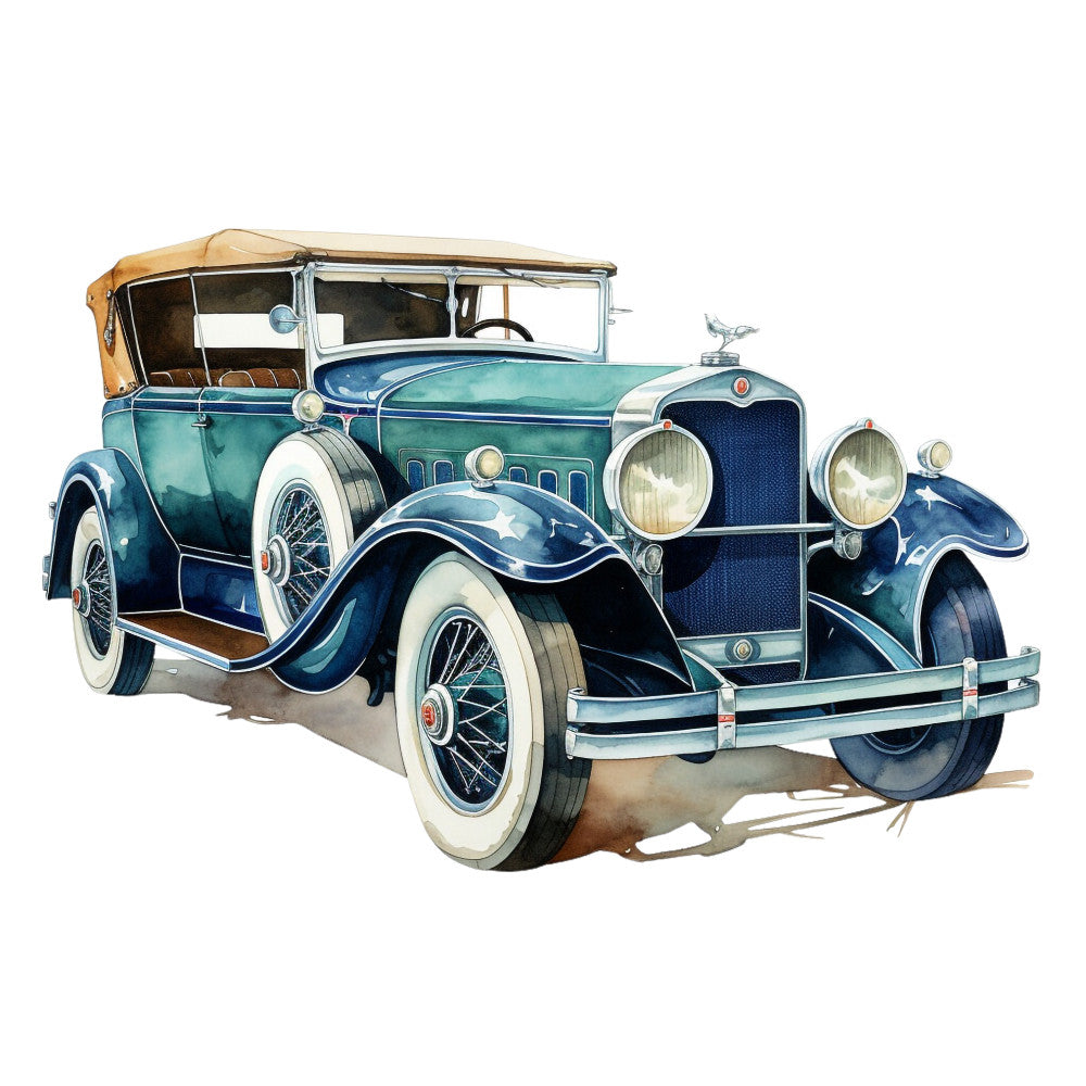 Vintage Cars Fabric Panel 34