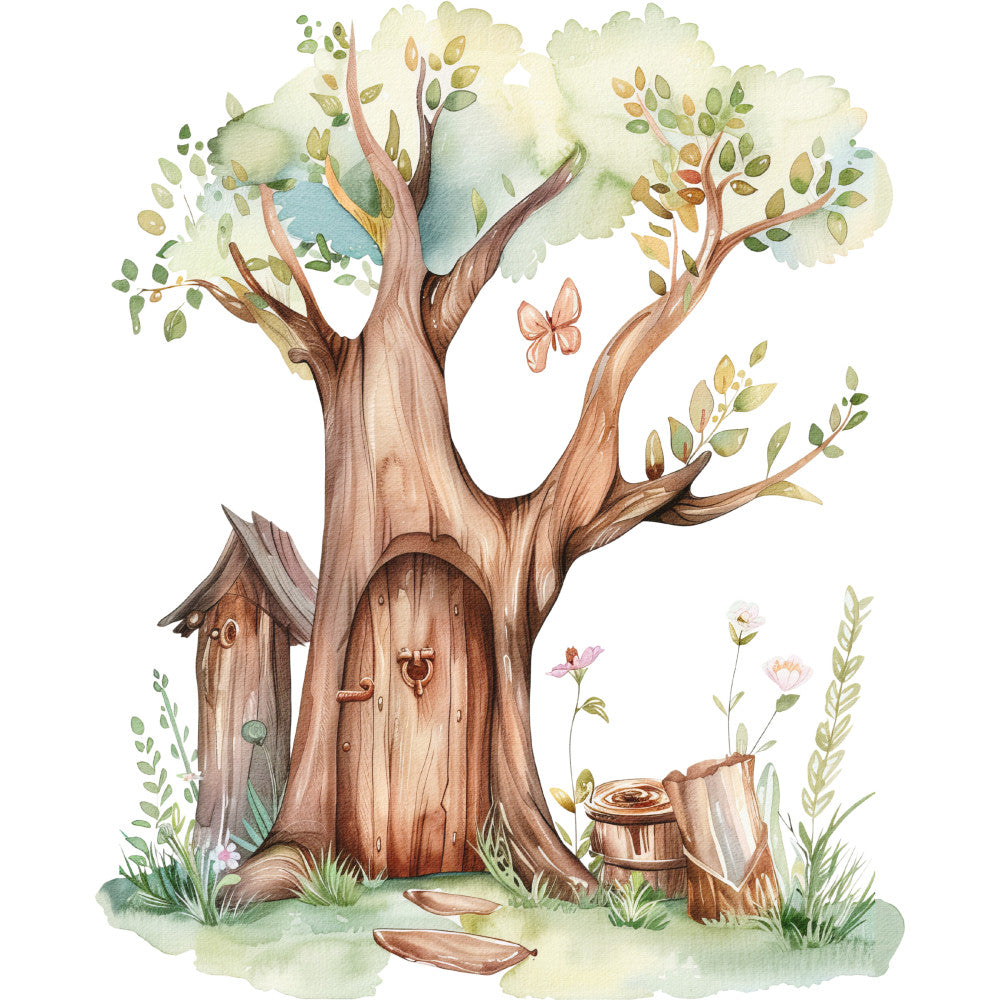 Woodland Animals World Fabric Panel 13