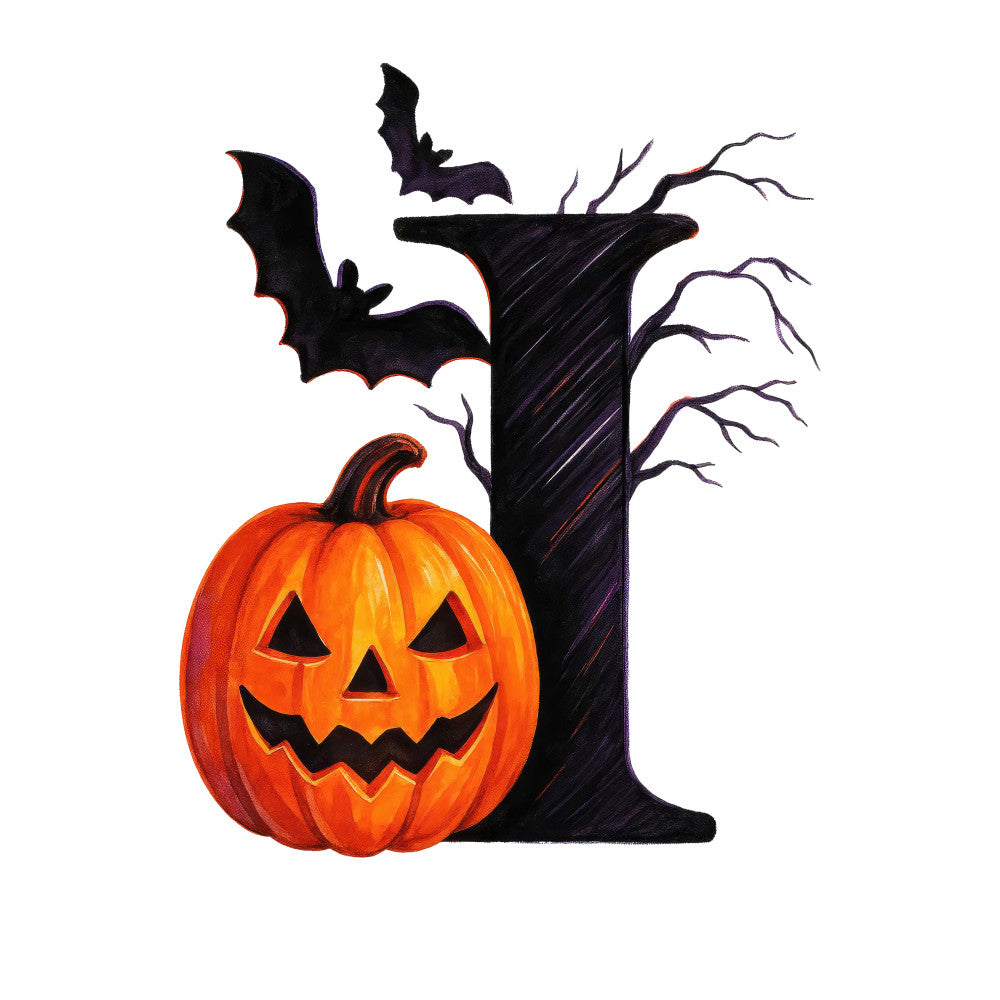 Halloween Alphabet Fabric Panel 2