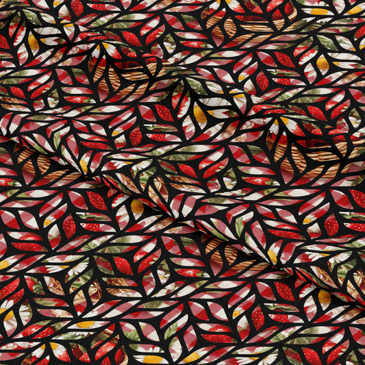 Strawberry Gingham Picnic Pattern 26 Quilting Cotton Fabric