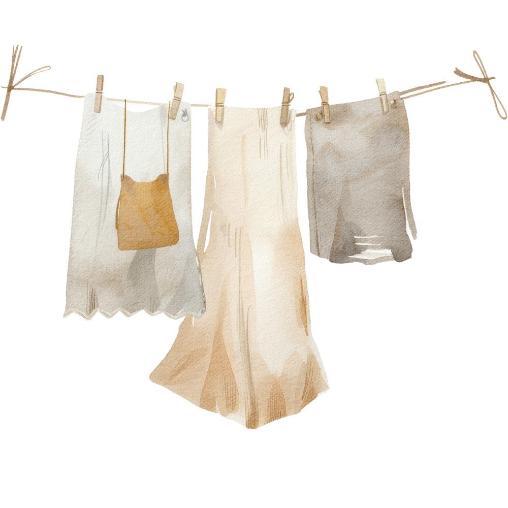 Watercolor Farm Fabric Panel 109