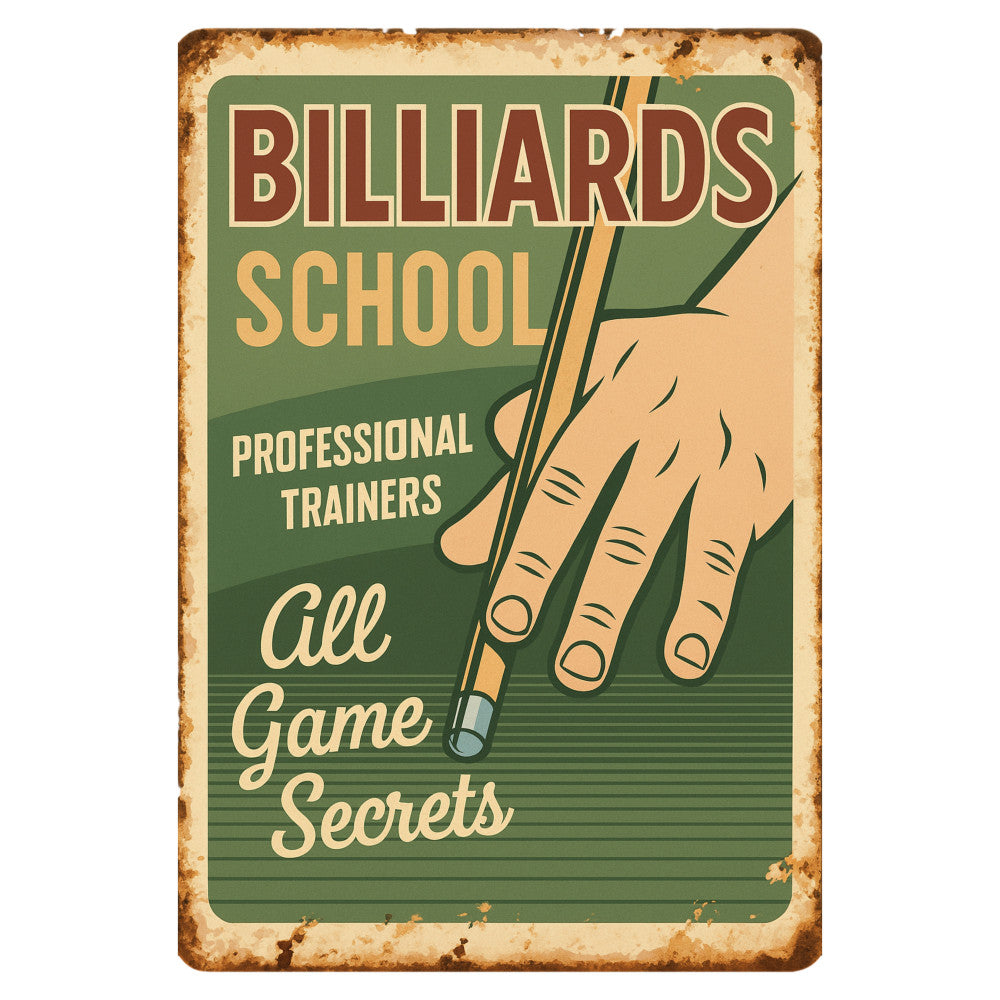 Billiards Signs Fabric Panel 12
