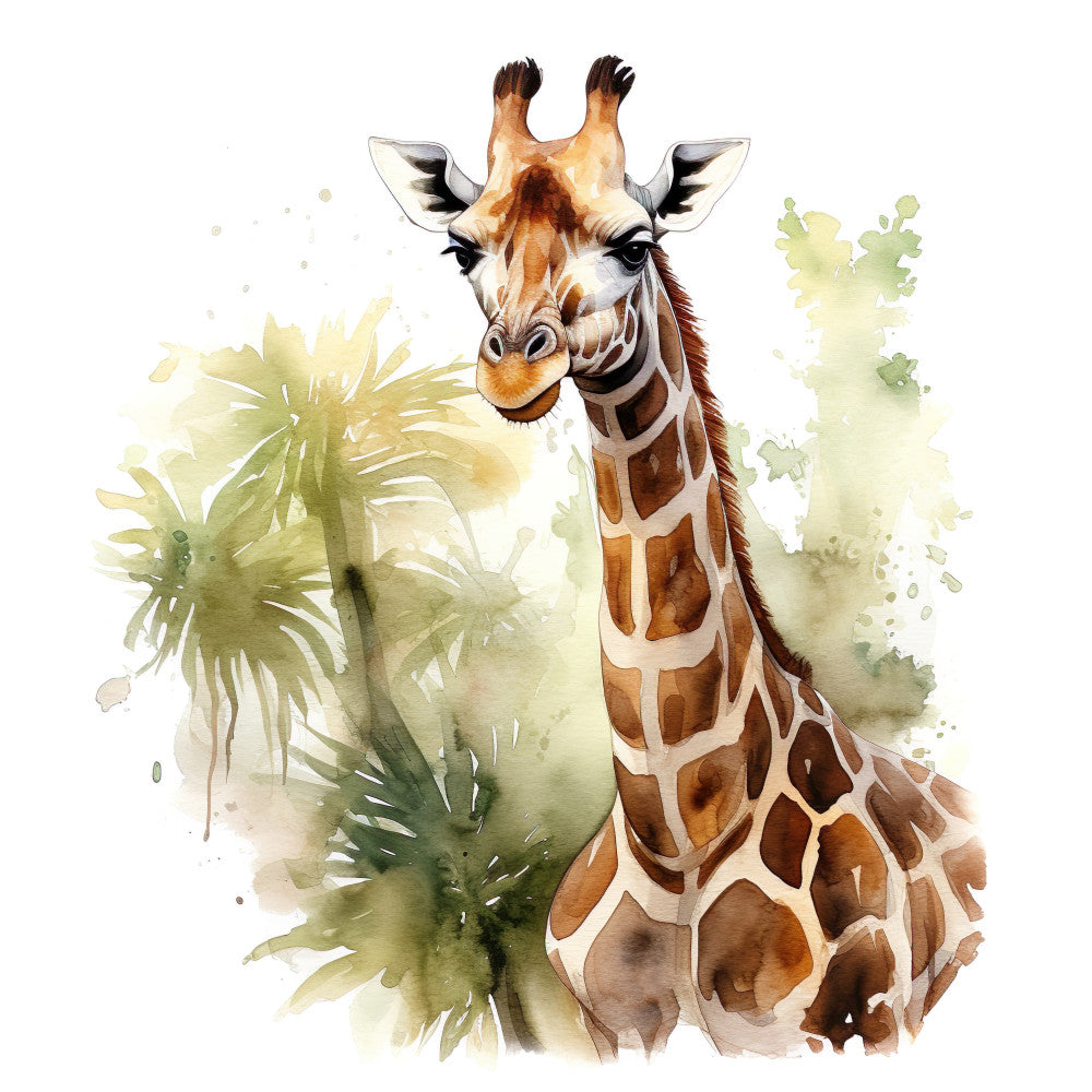 Giraffe Scenes Fabric Panel 5