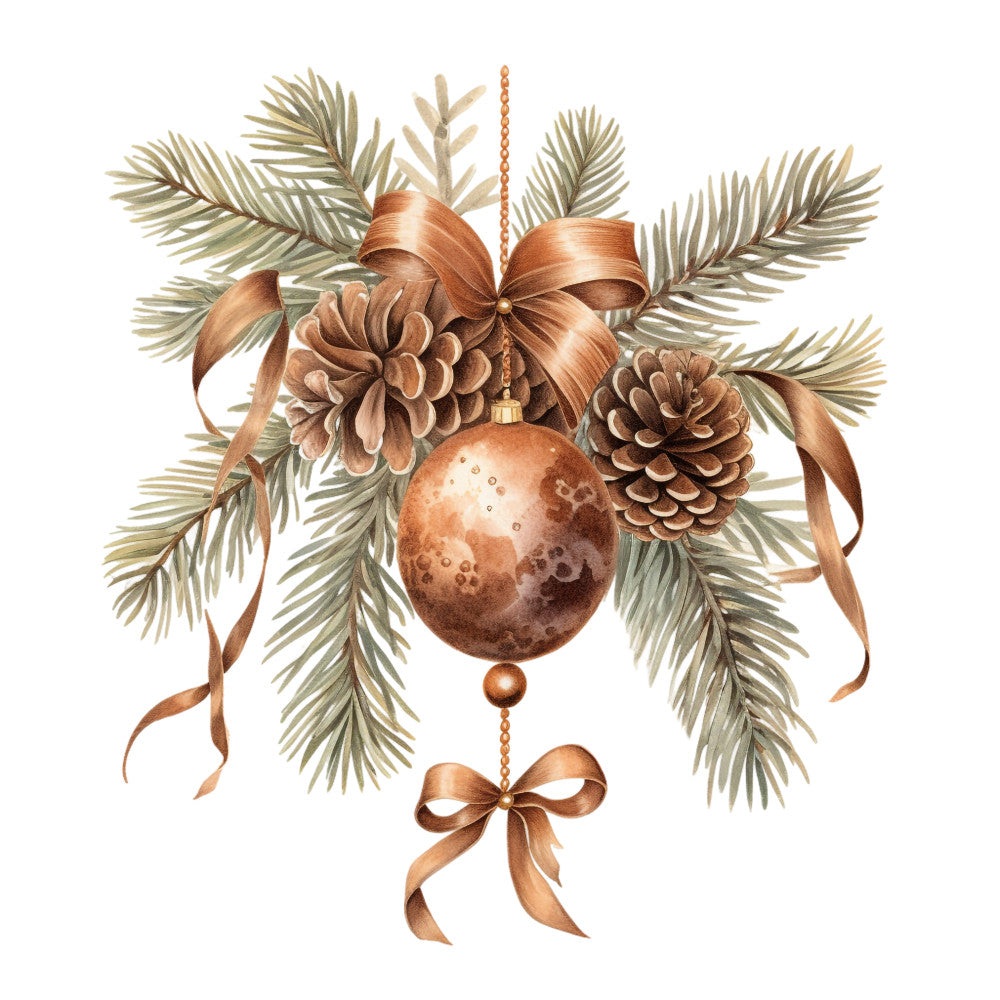 Antique Christmas Fabric Panel 31