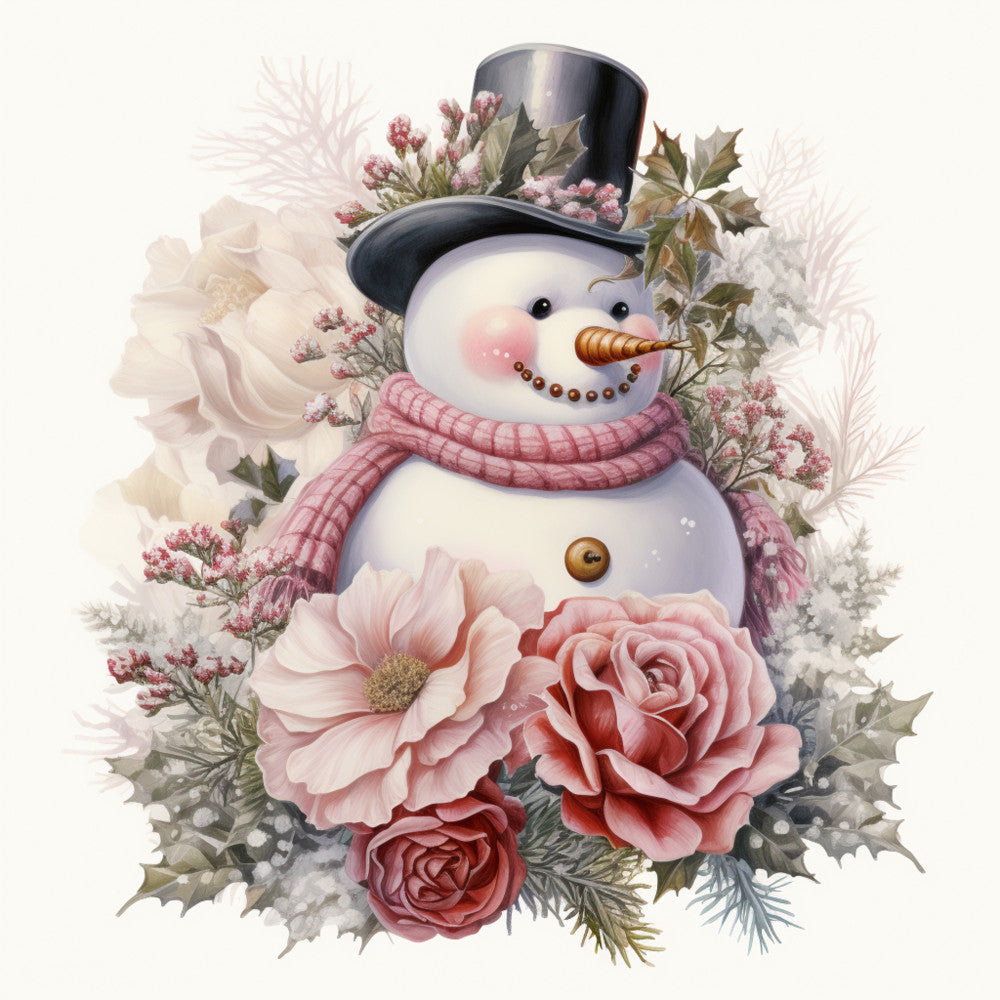 Classic Snowman Fabric Panel 4