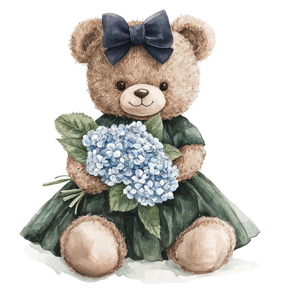 Classic Teddy Bear Fabric Panel 39