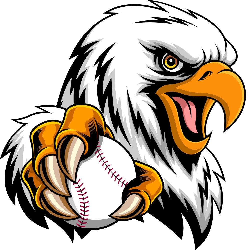 Eagle with Baseball Fabric Panel 1