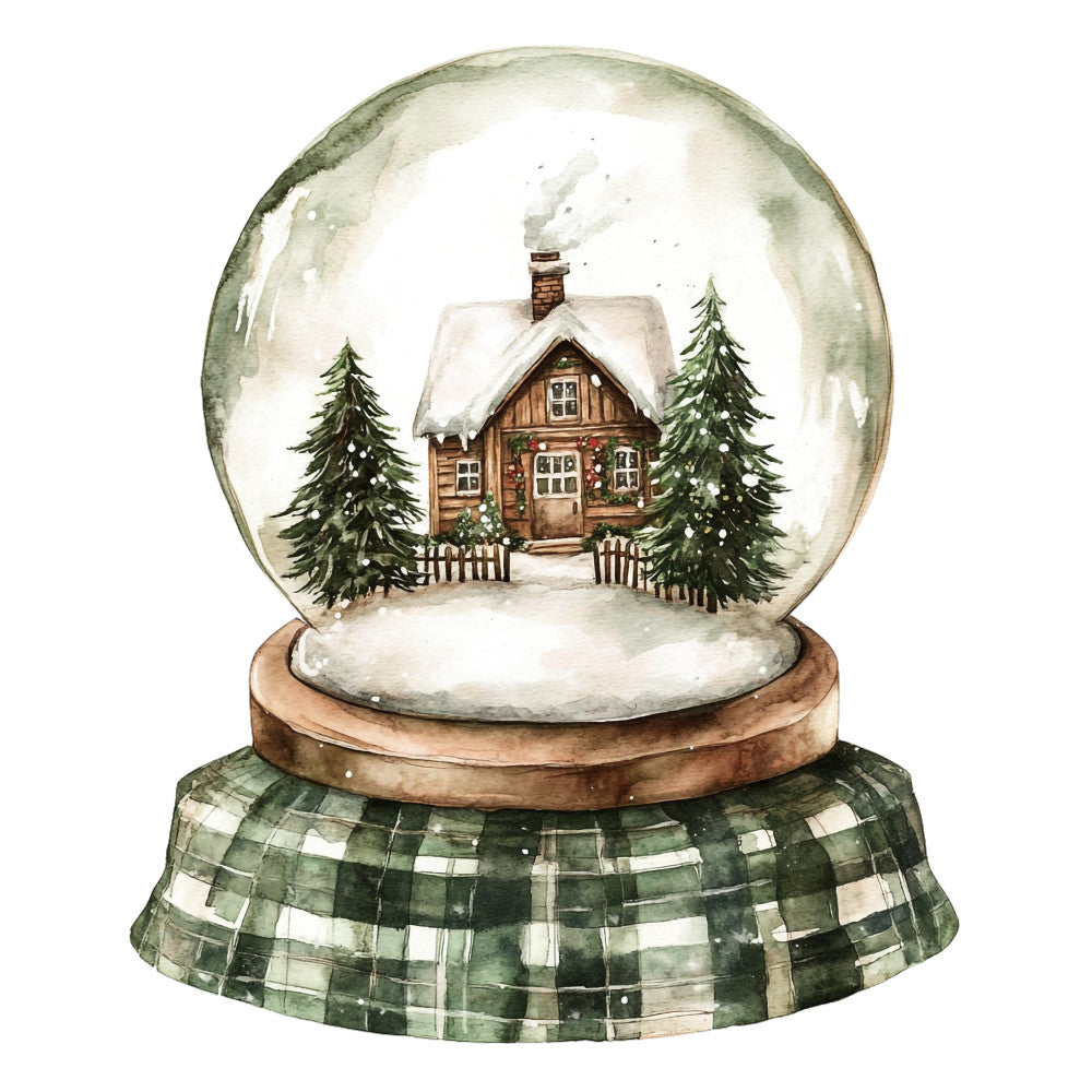 Green Christmas Fabric Panel 20