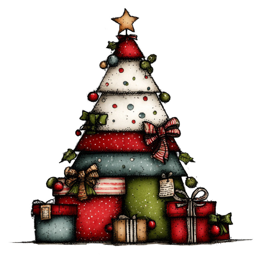 1st Whimsical Christmas Fabric Panel 122