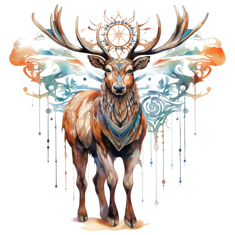 Life Of Native American Fabric Panel 4