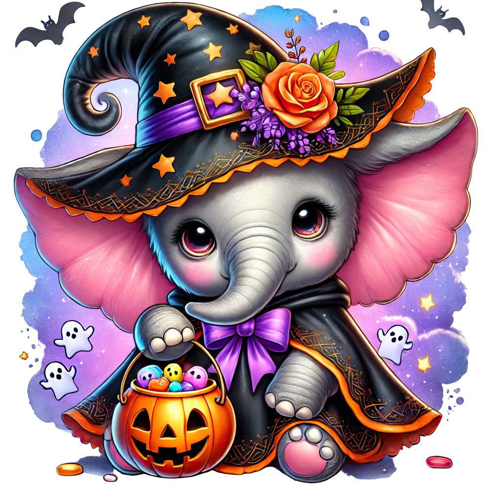Halloween Wonder Animals Fabric Panel 67