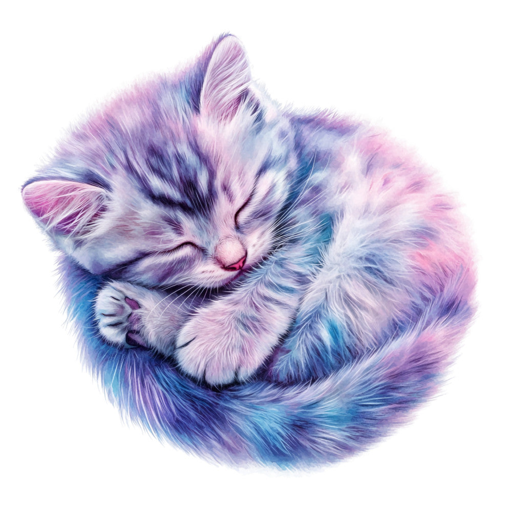 Colorful Cats Fabric Panel 10