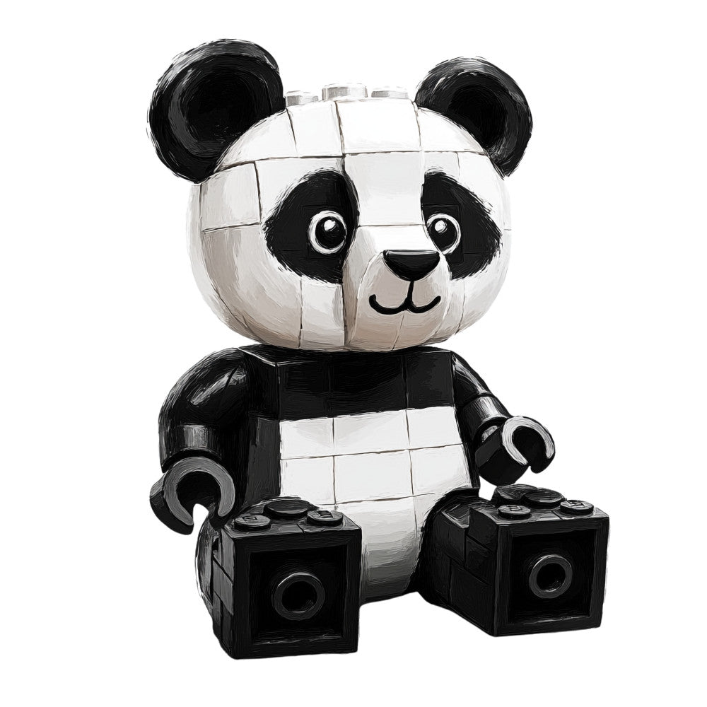 Building Bricks Animals Fabric Panel 27