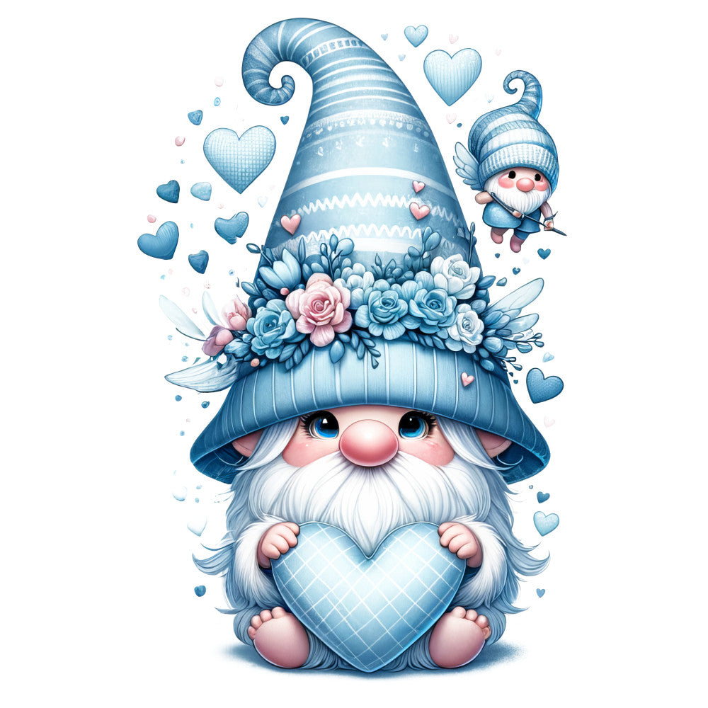 Adorable Pastel Gnome Fabric Panel 4