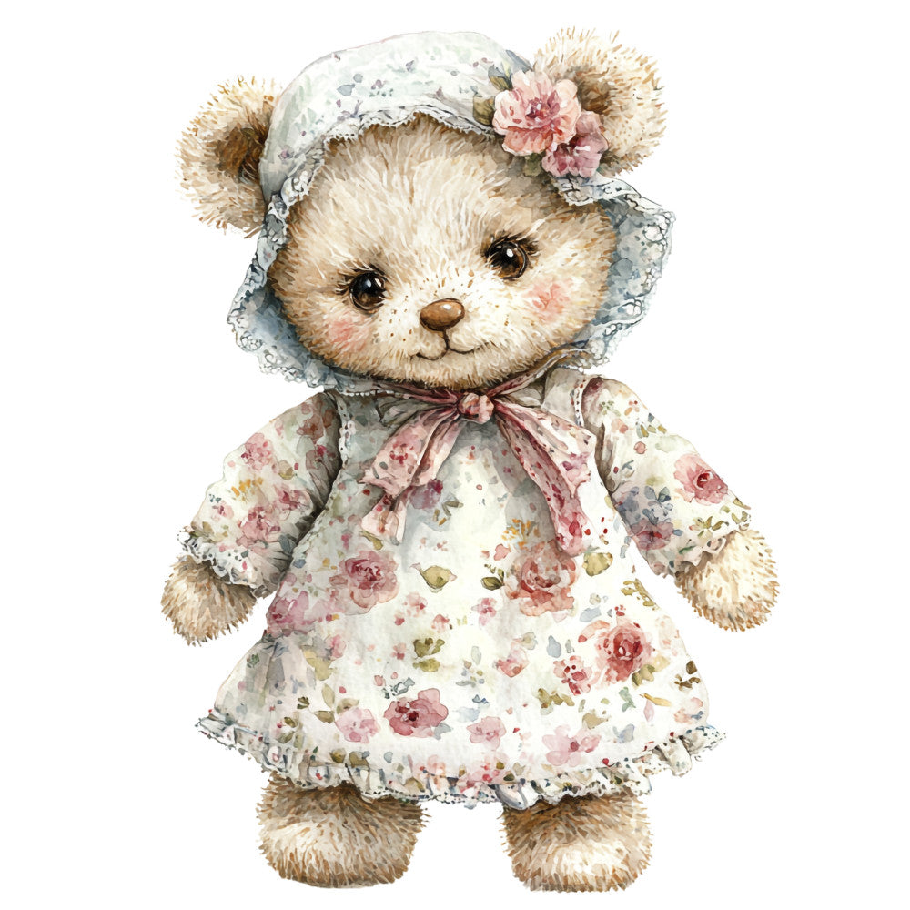 Classic Teddy Bear Fabric Panel 18