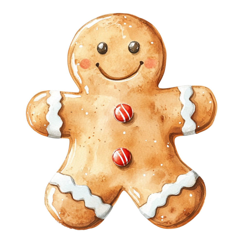 Christmas Gingerbread Man Fabric Panel 26