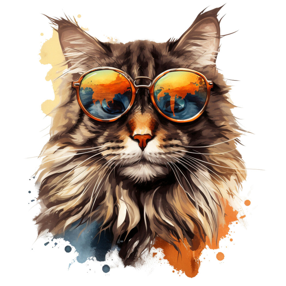 Cats with Sunglasses Fabric Panel 21