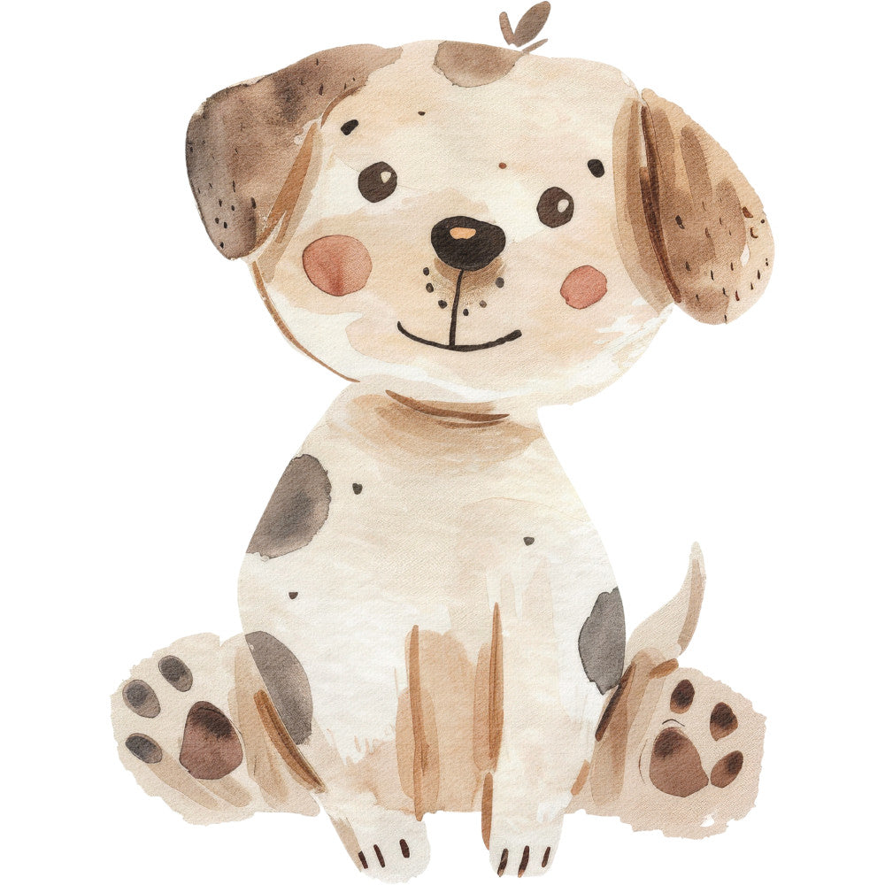 Watercolor Farm Fabric Panel 71