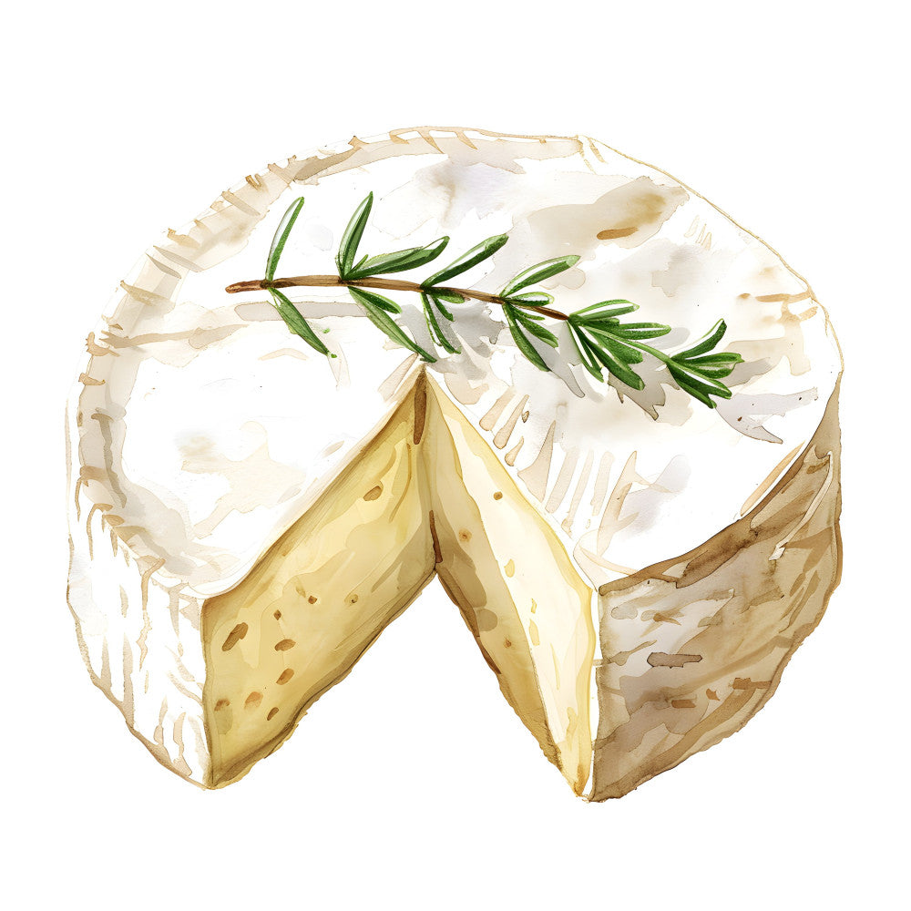 cream, ivory, white, pale yellow, butter yellow, sage green, rosemary, food, cheese, baked goods, culinary, gourmet, farmhouse, rustic, elegant, sophisticated, food illustration, botanical, herbs, kitchen, culinary arts, food art, artisanal, artisan, european, continental, natural, organic, minimalist, contemporary
