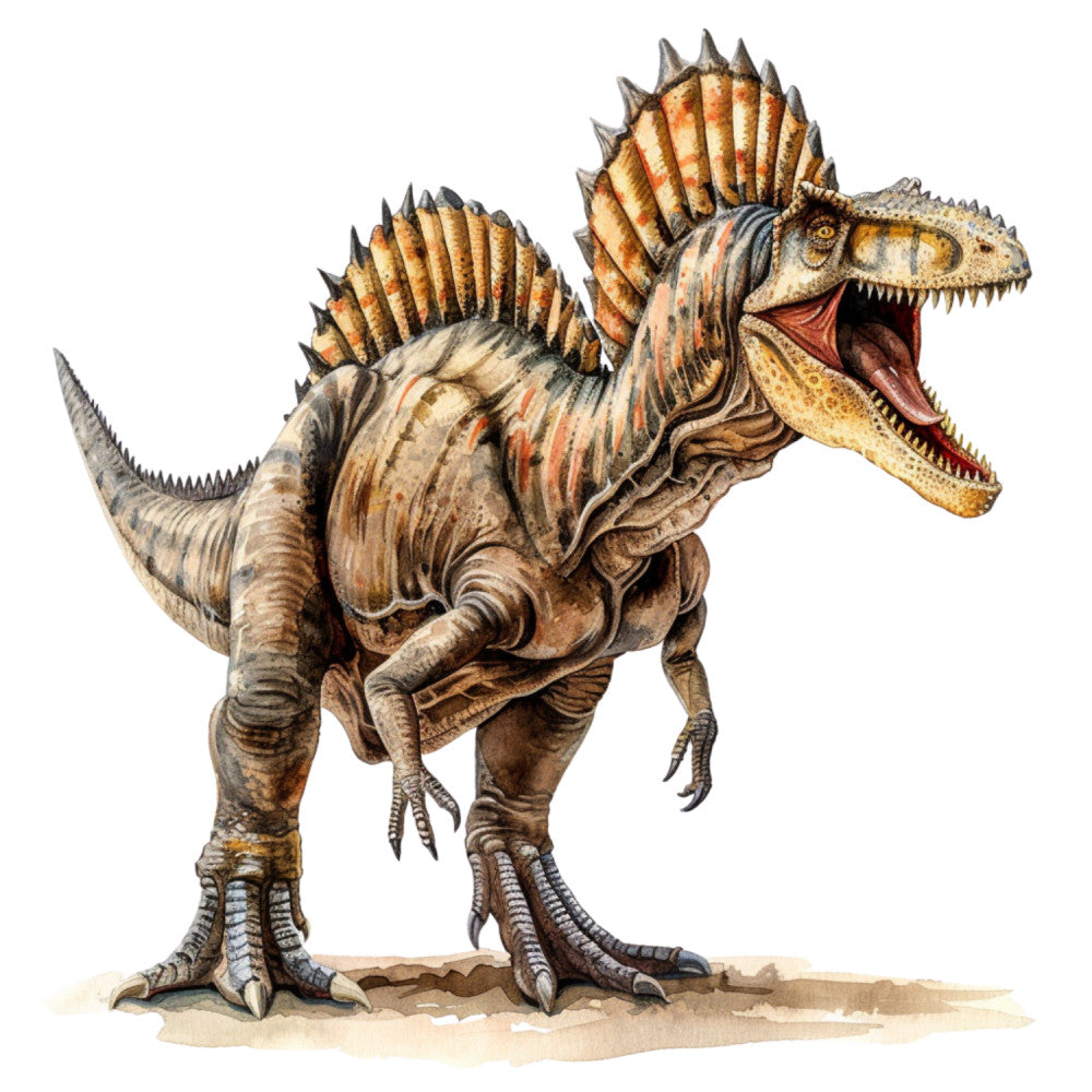 Watercolor Dinosaurs Fabric Panel 30