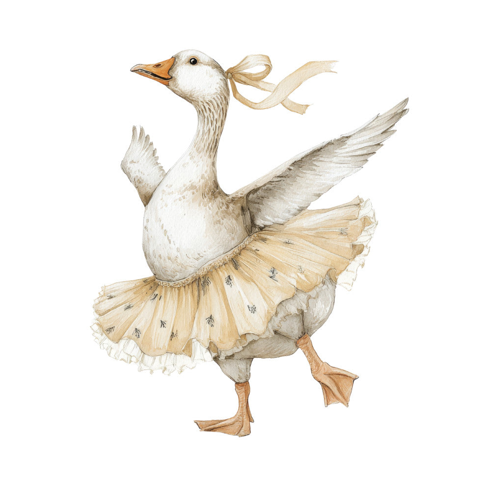 Vintage Silly Goose Fabric Panel 13