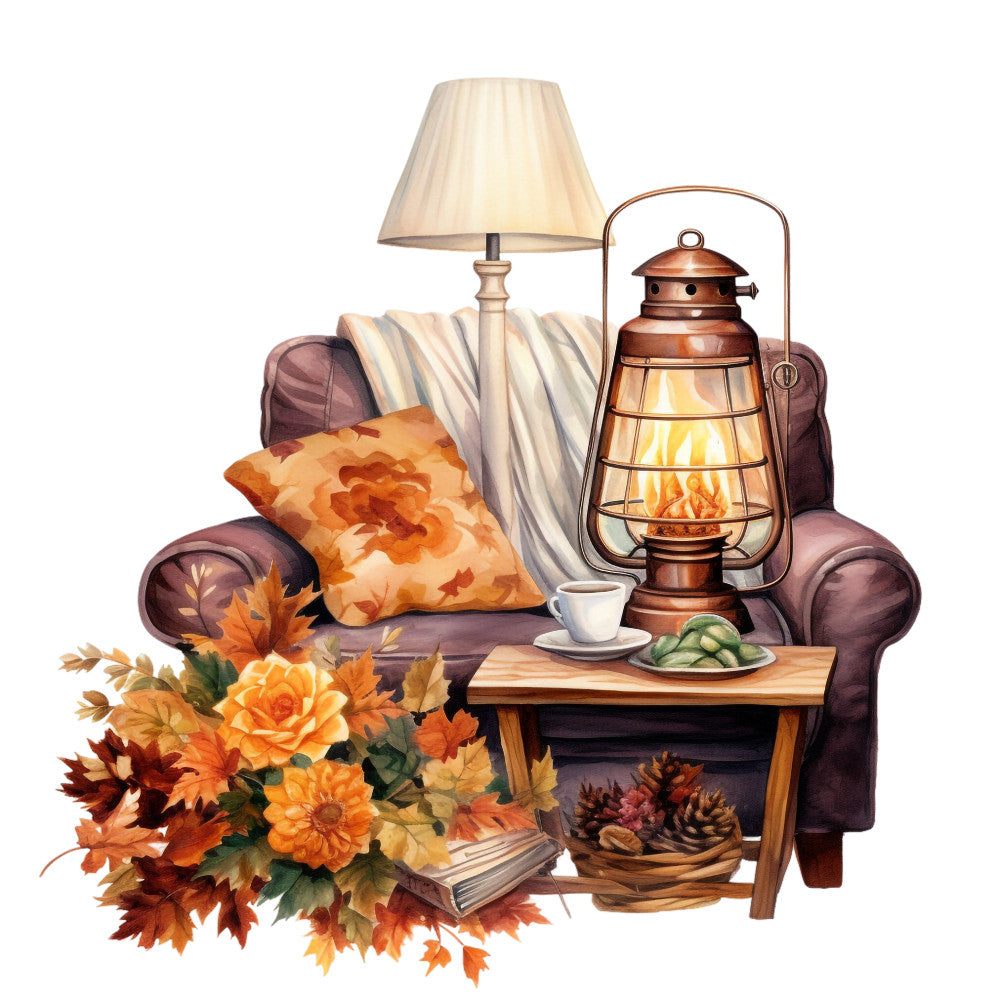 Cozy Autumn Fabric Panel 33