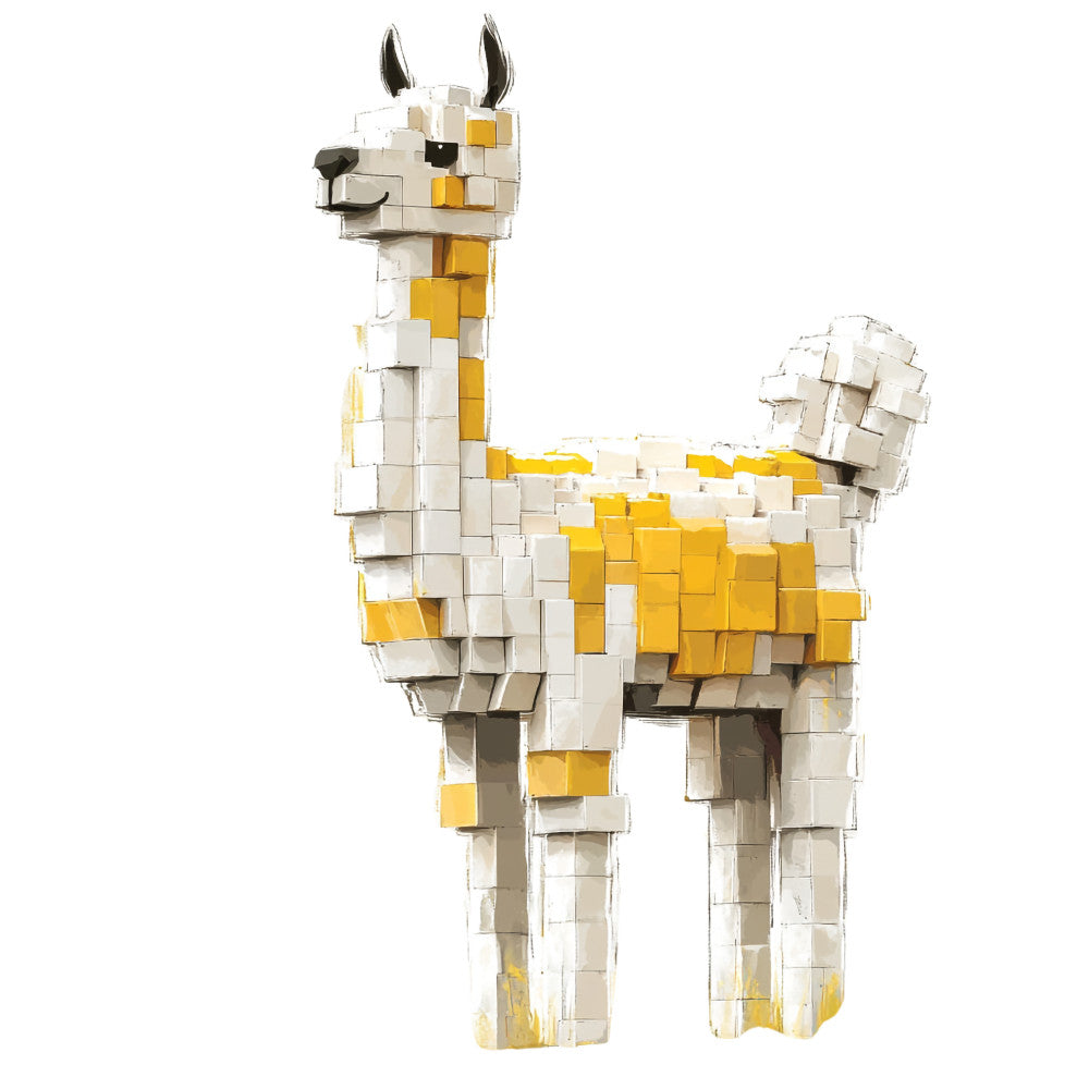 Building Bricks Animals Fabric Panel 23